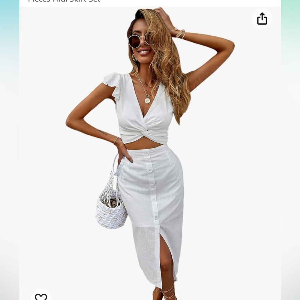 White 2 piece set